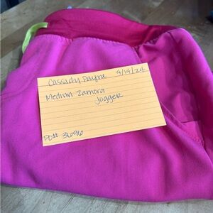 COPY - Shocking pink Zamora figs joggers